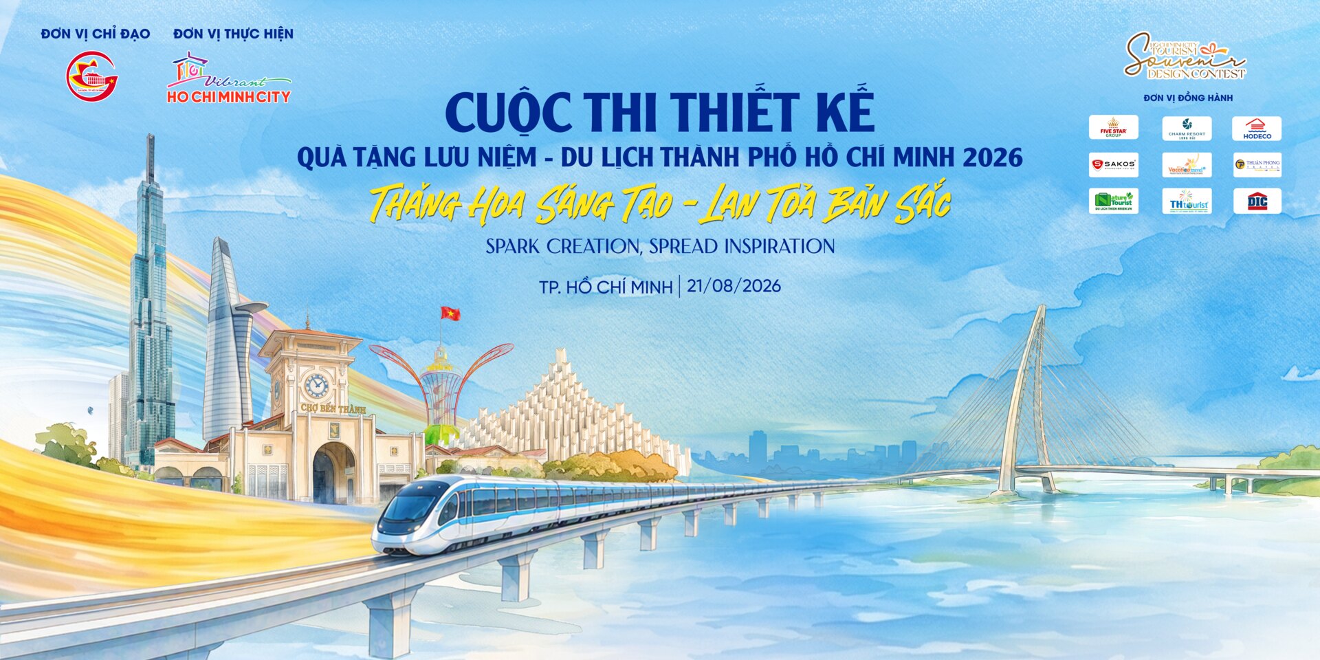 Backdrop lễ phát động cuộc thi